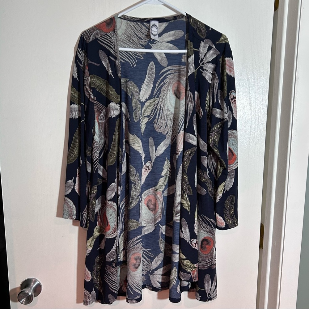 Honeyme feather kimono‎ large